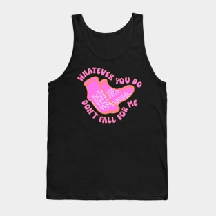 Valentine Whatever You Do Don_t Fall For Me RN PCT CNA Nurse Tank Top